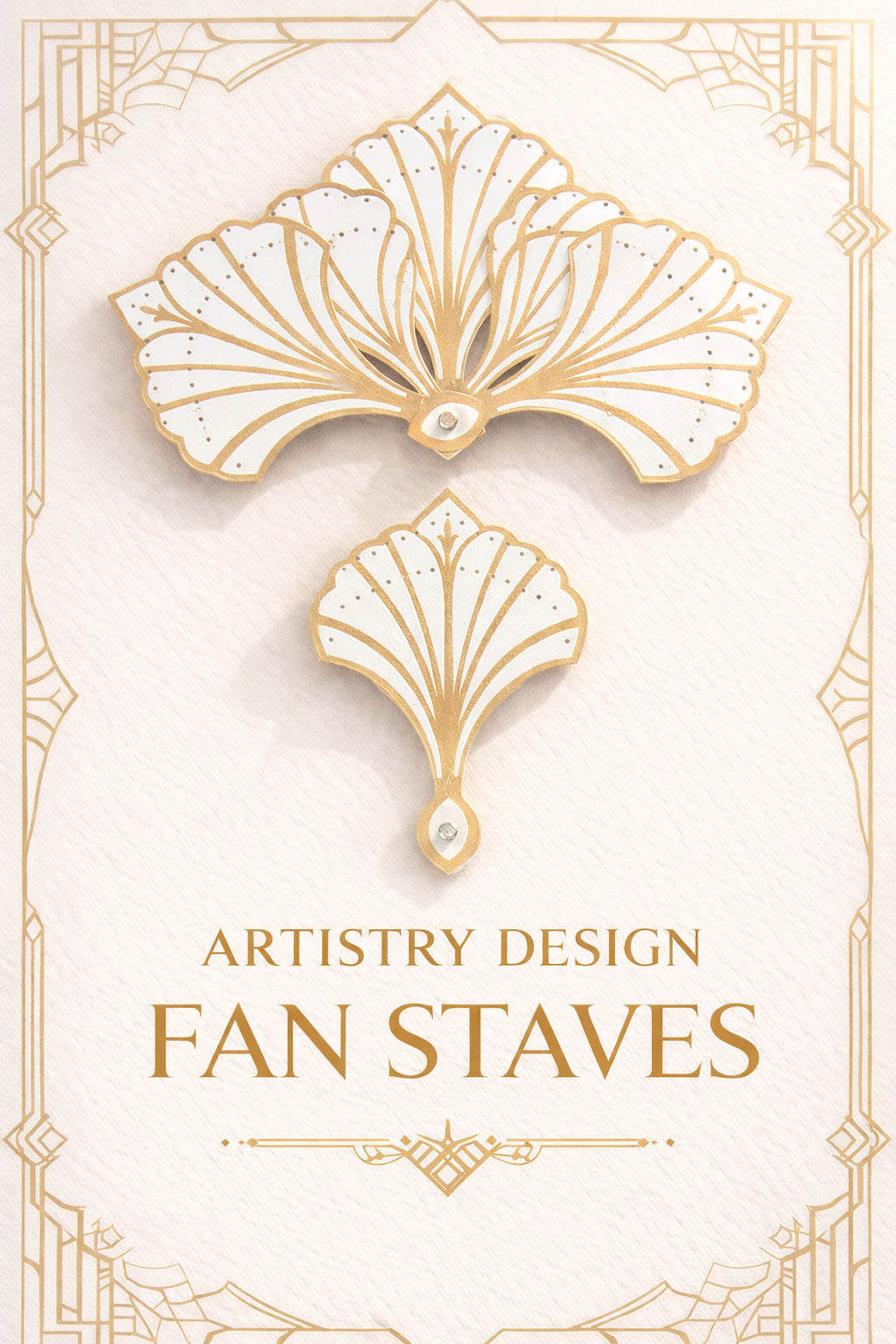 BurlyLuxe Artistry Design Pheasant Fan Staves