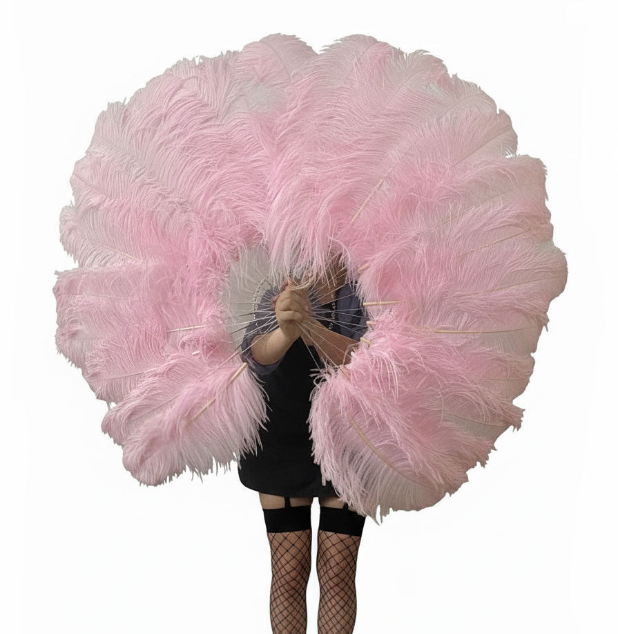 Single Layer Beginner’s Ostrich Feather Fan 25"x 45"