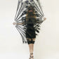 BurlyLuxe Stage-Grade Black Peacock Feather Fan