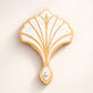 BurlyLuxe Gilded Shell Aluminum Fan Staves