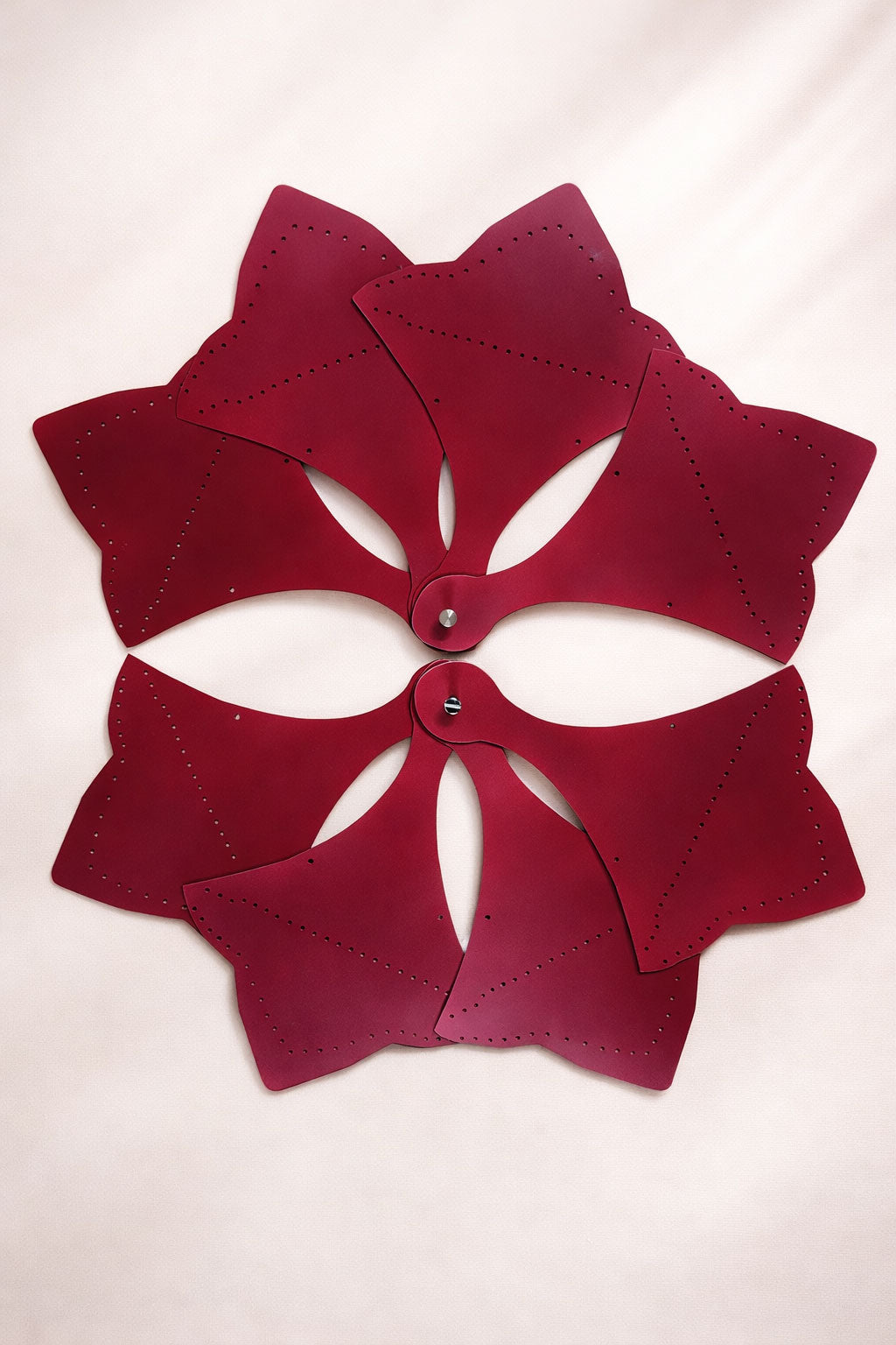 BurlyLuxe Pure Trident Aluminum Pheasant Feather Fan Staves