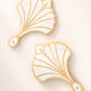 BurlyLuxe Gilded Shell Aluminum Fan Staves