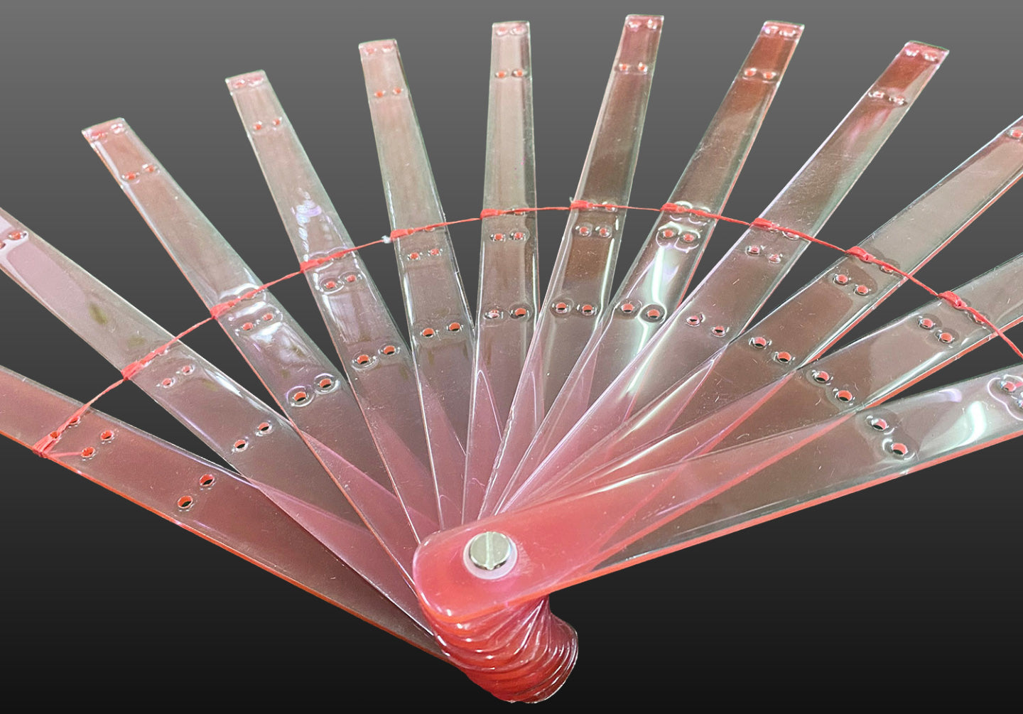 Acrylic Two-Layers Fan Staves 13”