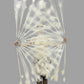 BurlyLuxe Stage-Grade White Peacock Feather Fan