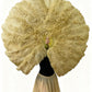 Triple Layer Master Ostrich Feather Fan 35"x 65"