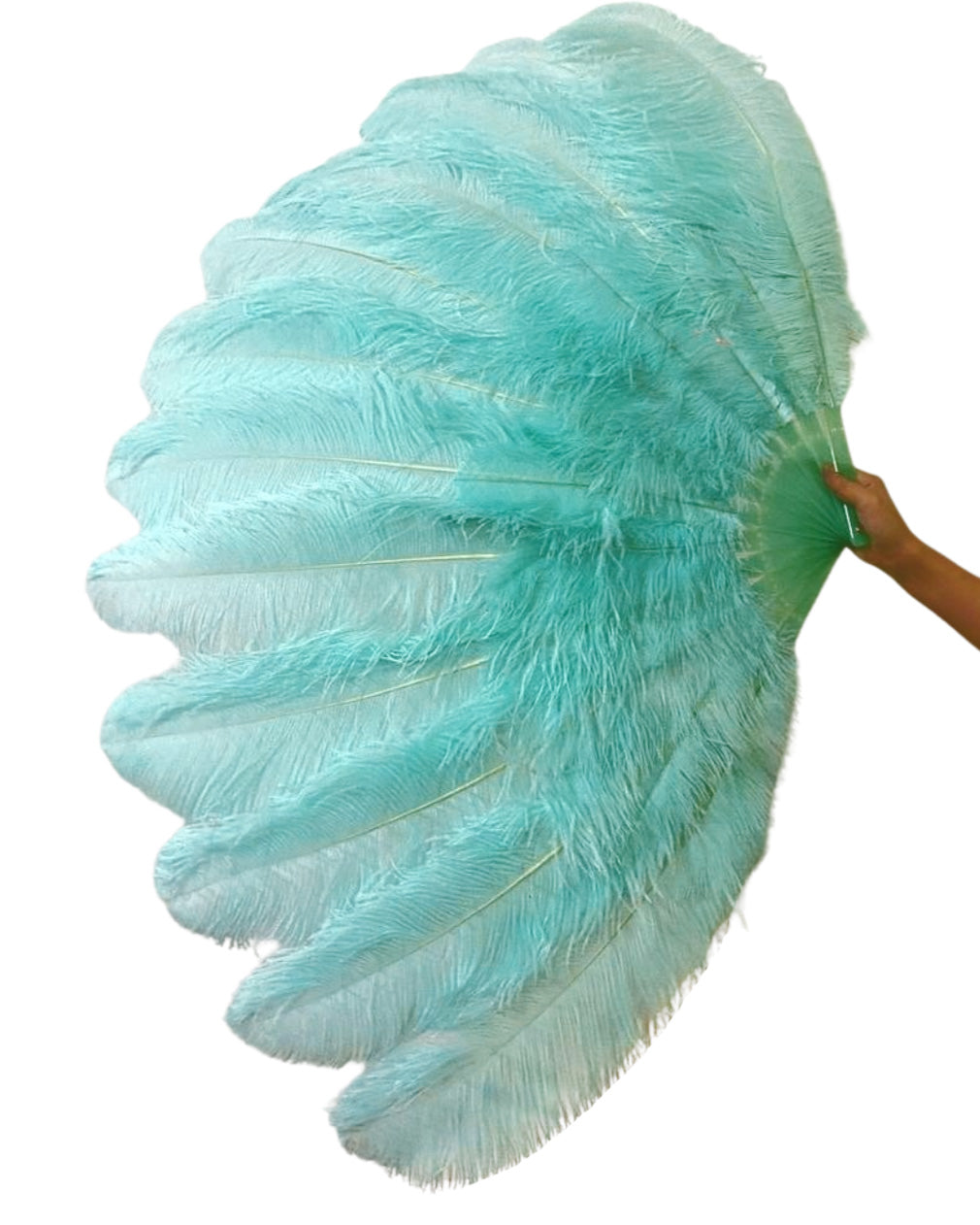 2 Layer Advanced Ostrich Feather Fan 30"x54"