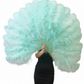 2 Layer Advanced Ostrich Feather Fan 30"x54"