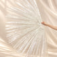 Luxury Tall Faux Pheasant Feather Fan 38"x73"