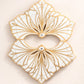 BurlyLuxe Gilded Shell Aluminum Fan Staves