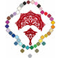 BurlyLuxe Lotus Bloom Artistic Aluminum Fan Staves