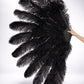 2-Layer Professional Ostrich Feather Fan – Grand Edition 38” × 64”