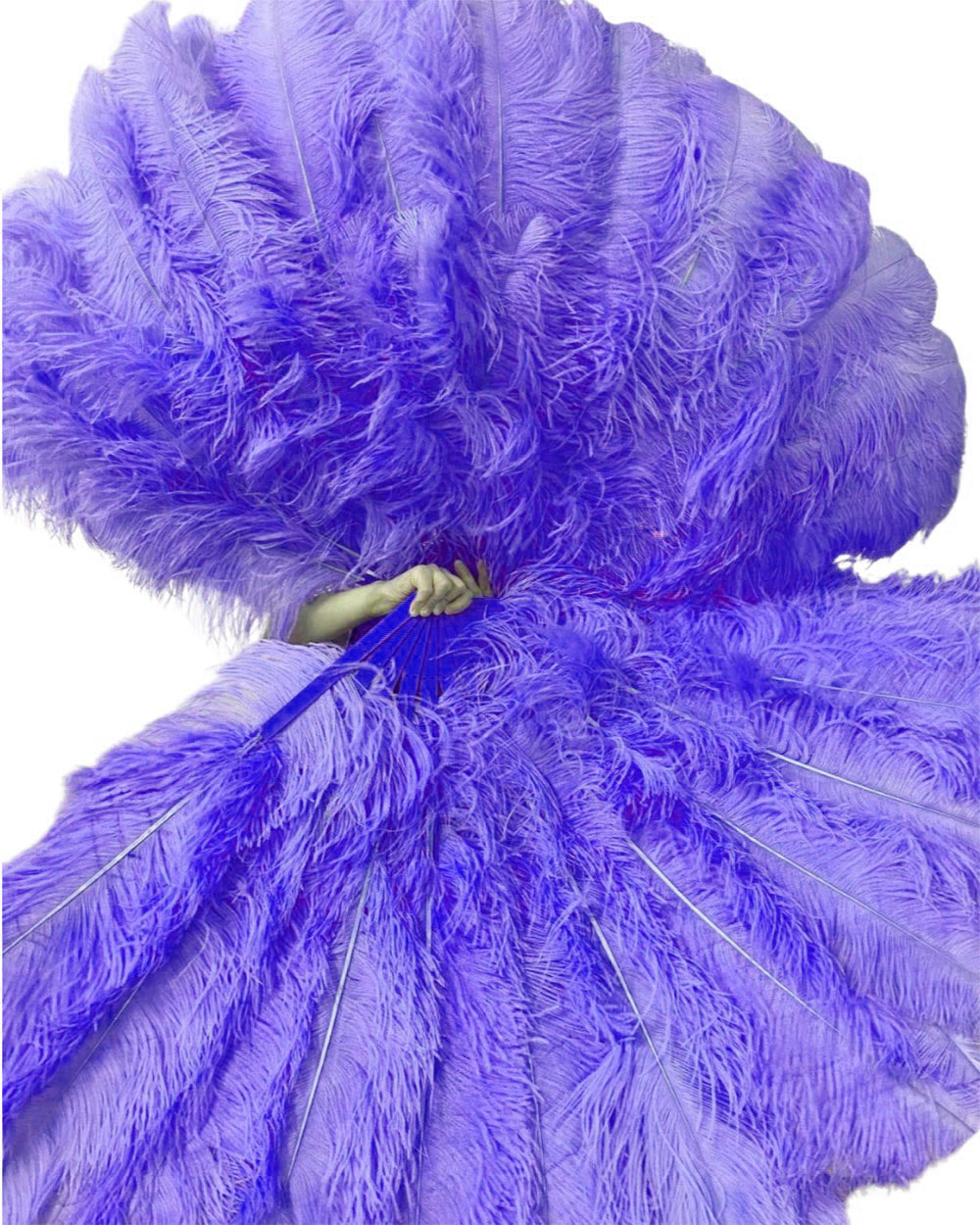 Triple Layer Master Ostrich Feather Fan 32"x 54"