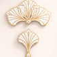 BurlyLuxe Gilded Shell Aluminum Fan Staves