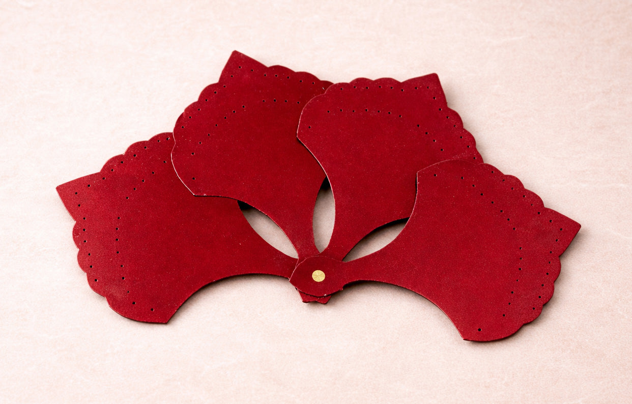 BurlyLuxe Pure Shell Aluminum Pheasant Feather Fan Staves