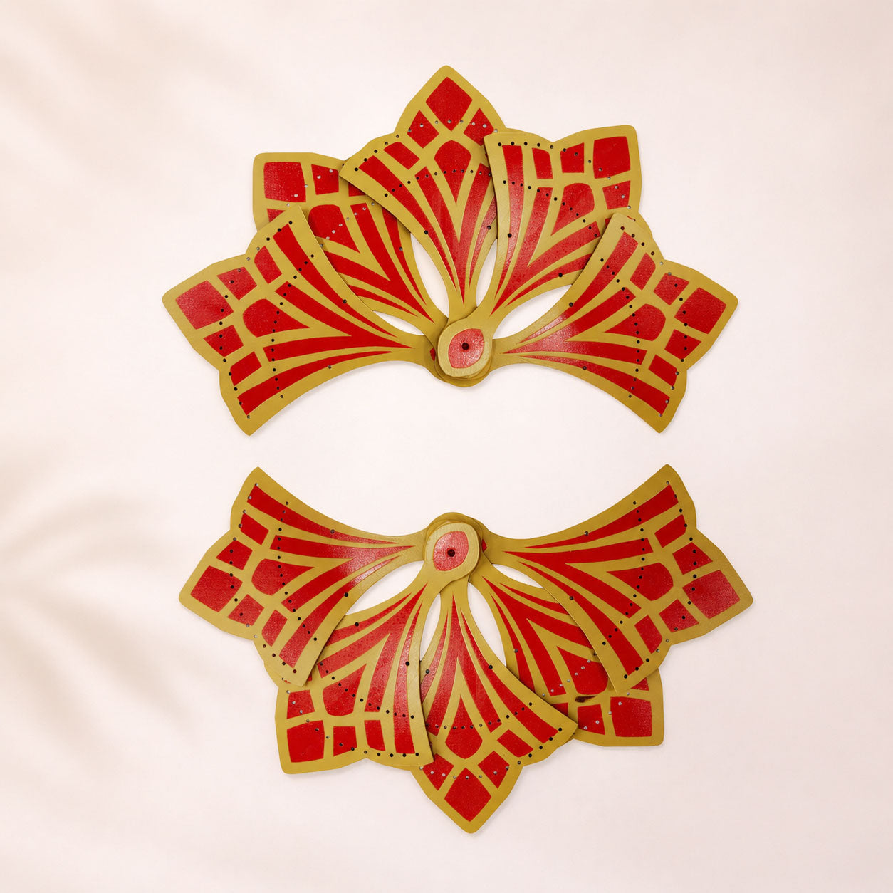 BurlyLuxe Art Deco Elegance Aluminum Fan Staves