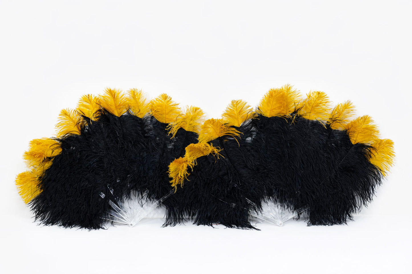 Single Layer Beginner’s Ostrich Feather Fan – Accent Dye Edition 24" × 41"