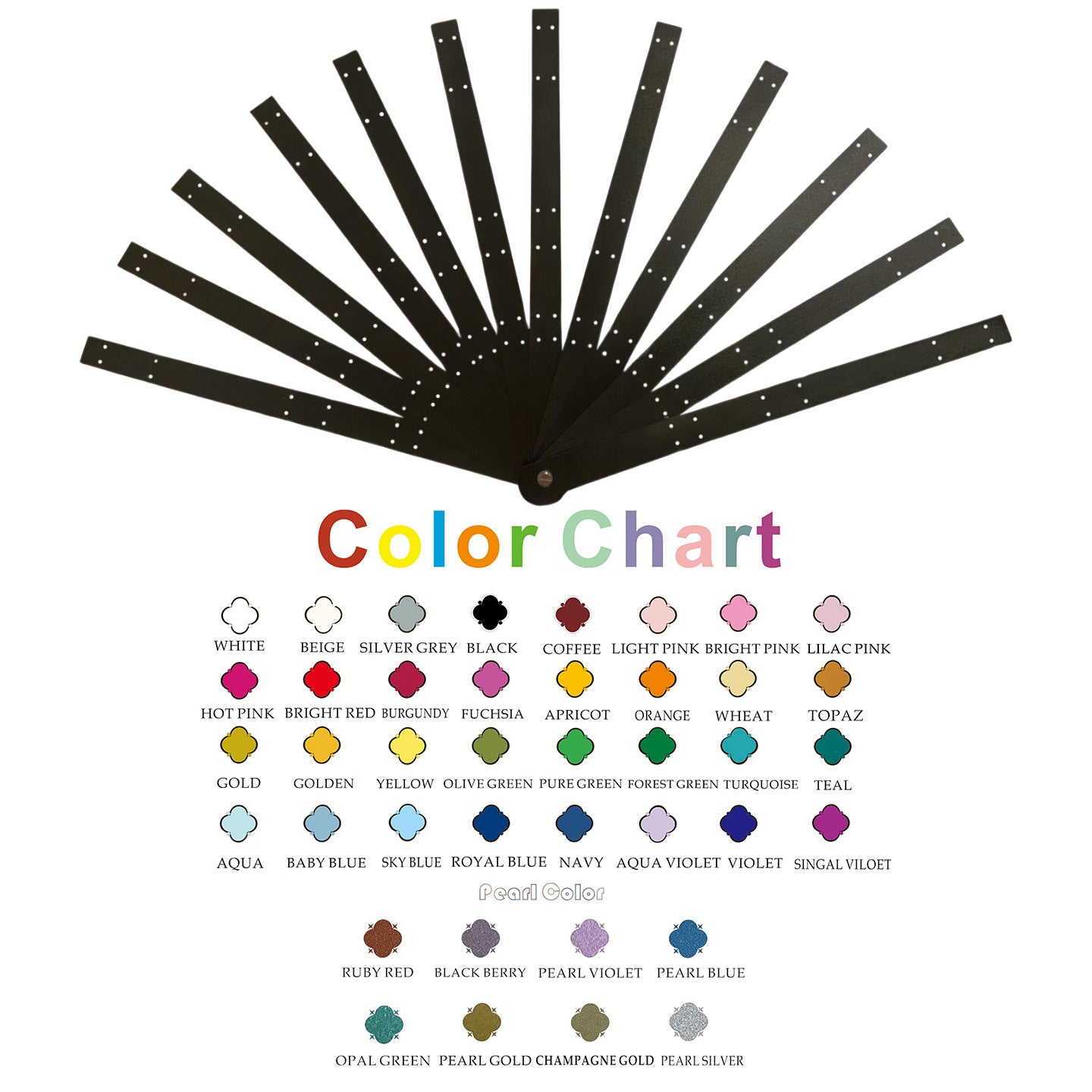 Metal Aluminum Triple-Layers Fan Staves 15"