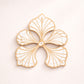 BurlyLuxe Gilded Shell Aluminum Fan Staves
