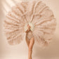 2 Layer Advanced Ostrich Feather Fan 30"x54"