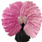 Single Layer Beginner’s Double-Sided Stage Ostrich Feather Fan 25"x 47"