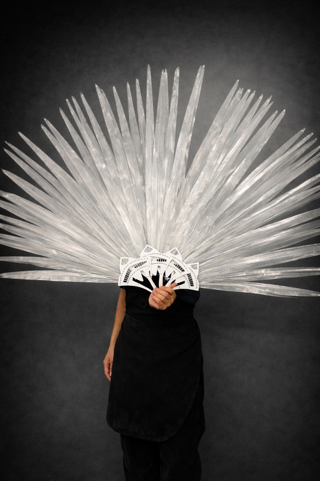 Luxury Tall Faux Pheasant Feather Fan 38"x73"