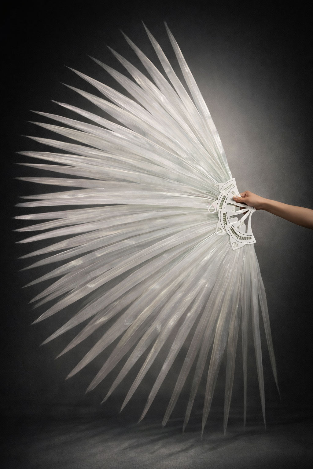 Luxury Tall Faux Pheasant Feather Fan 38"x73"