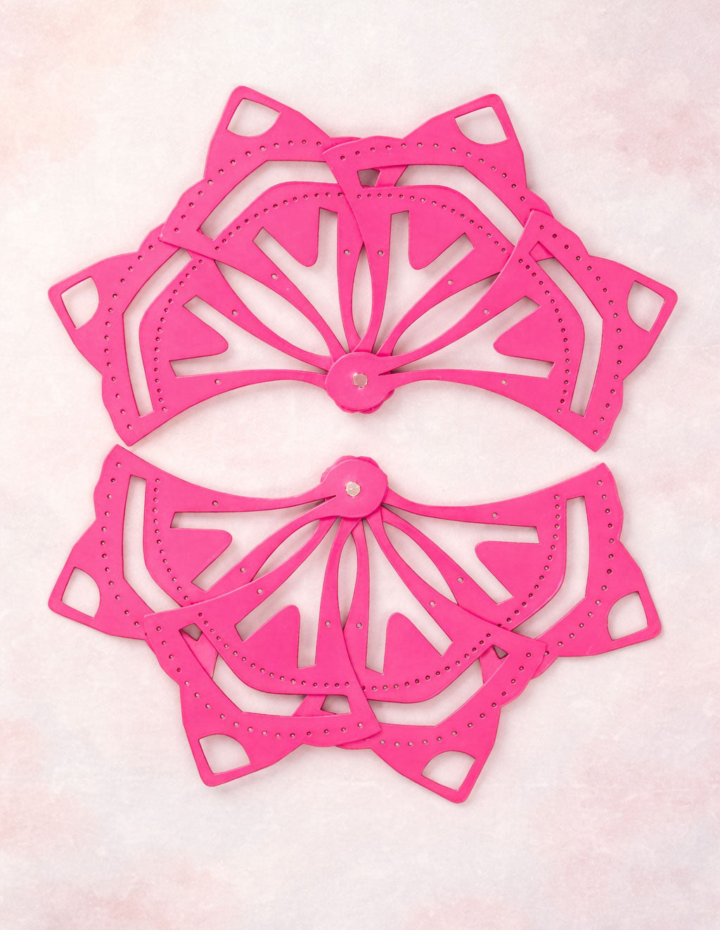 BurlyLuxe Aura Crest Aluminum Fan Staves