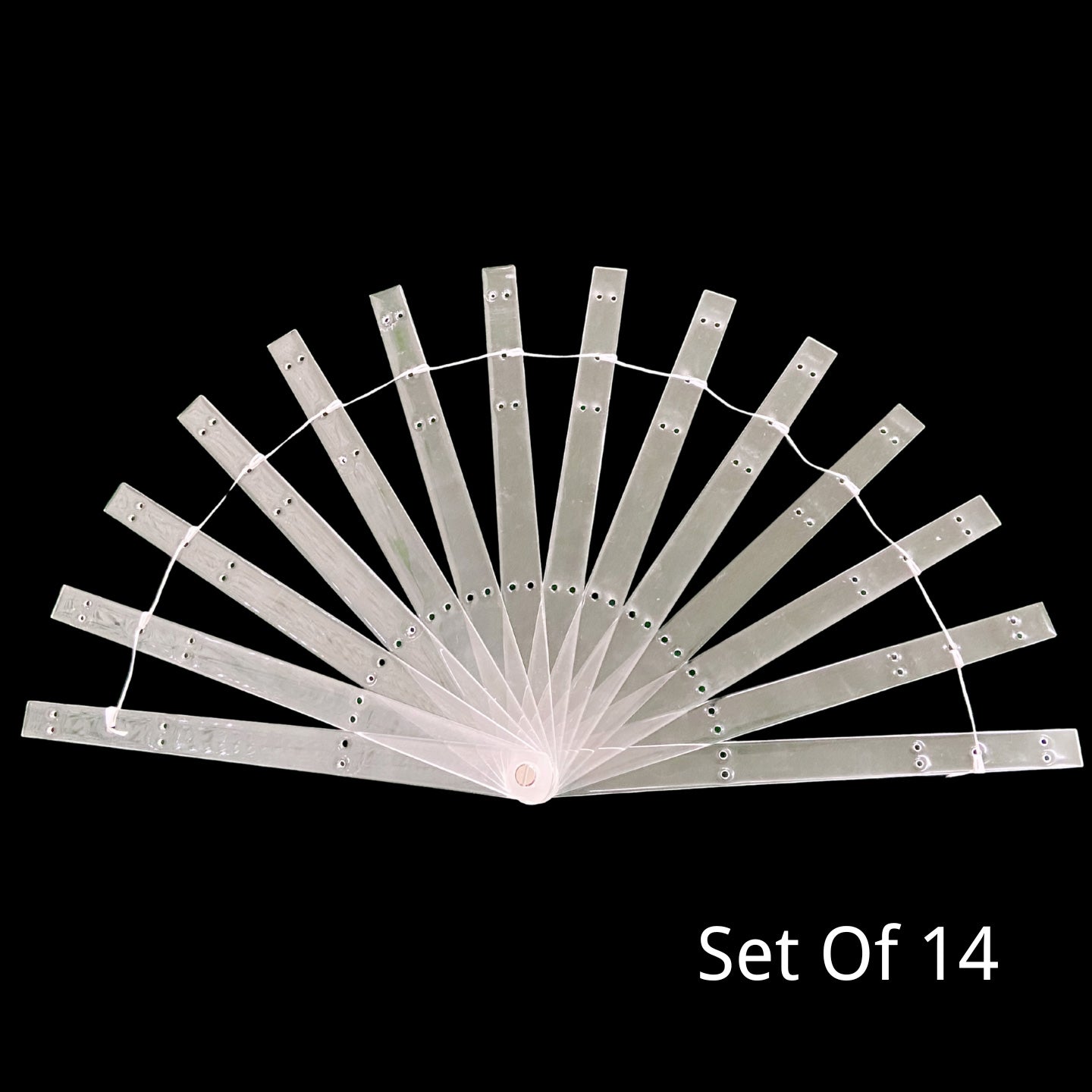 Acrylic Single-Layer Fan Staves 10”
