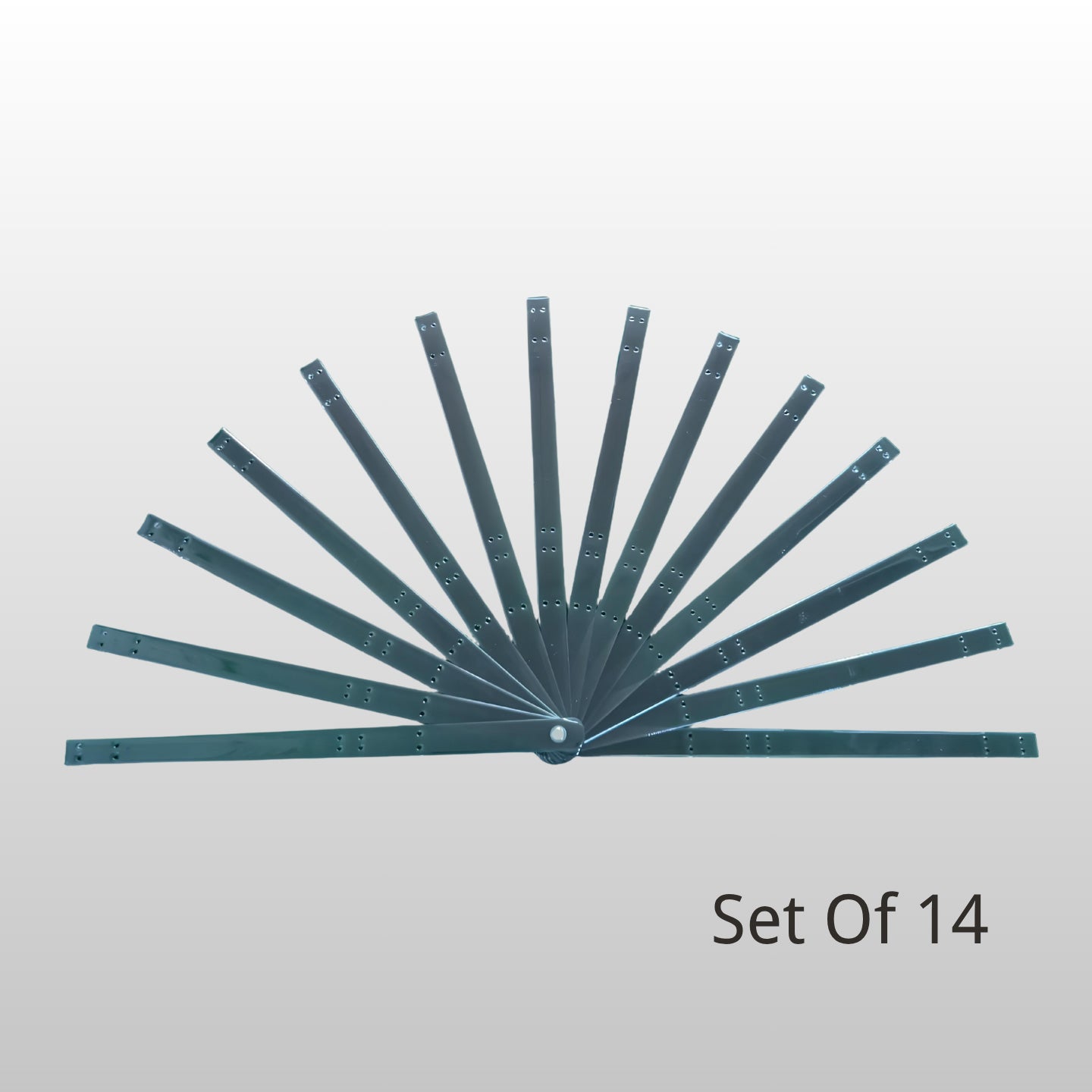 Acrylic Two Layer Extended Fan Staves 15”