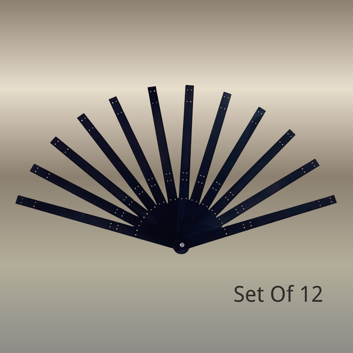 Metal Aluminum Two-Layer Extended Fan Staves – 15”