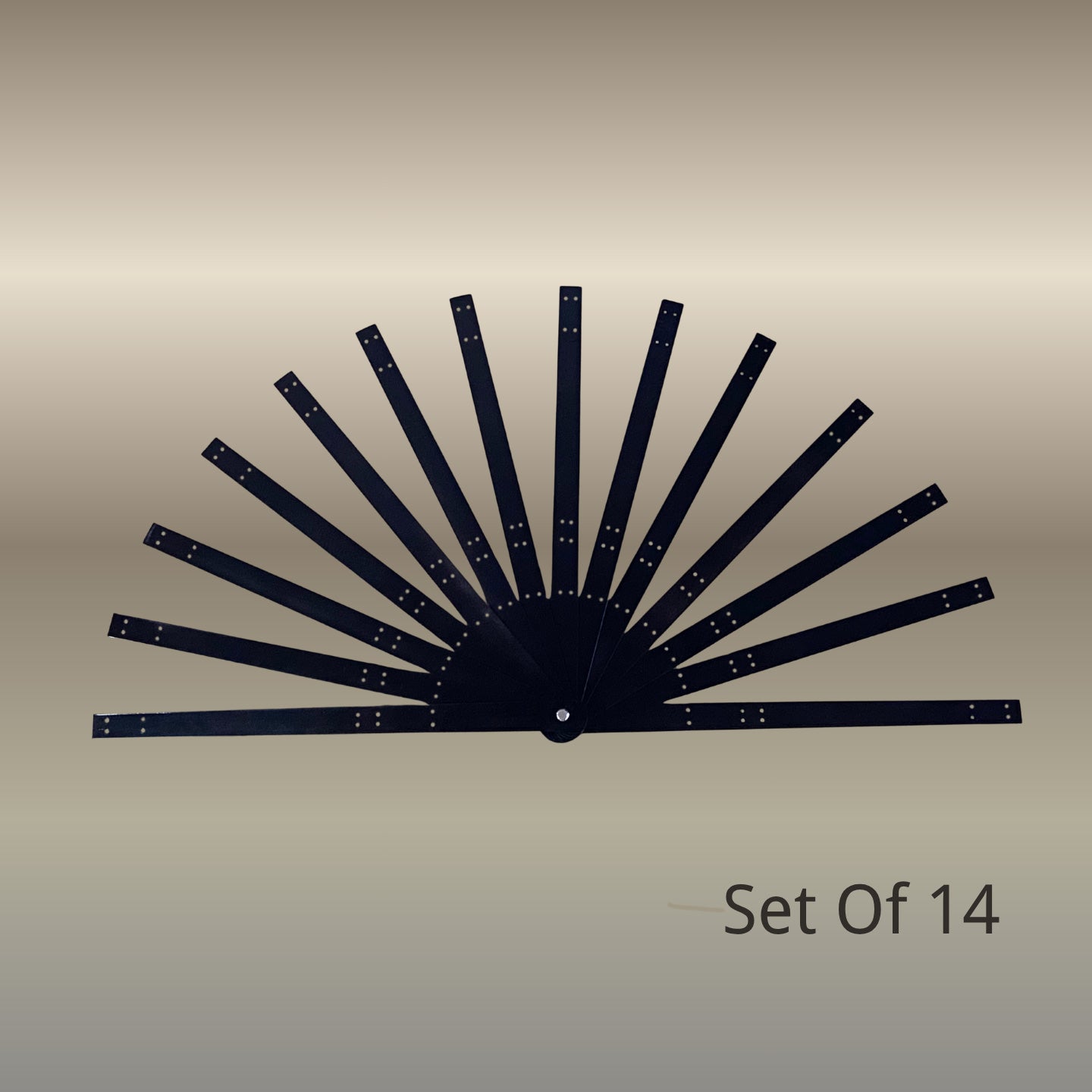 Metal Aluminum Two-Layer Extended Fan Staves – 15”