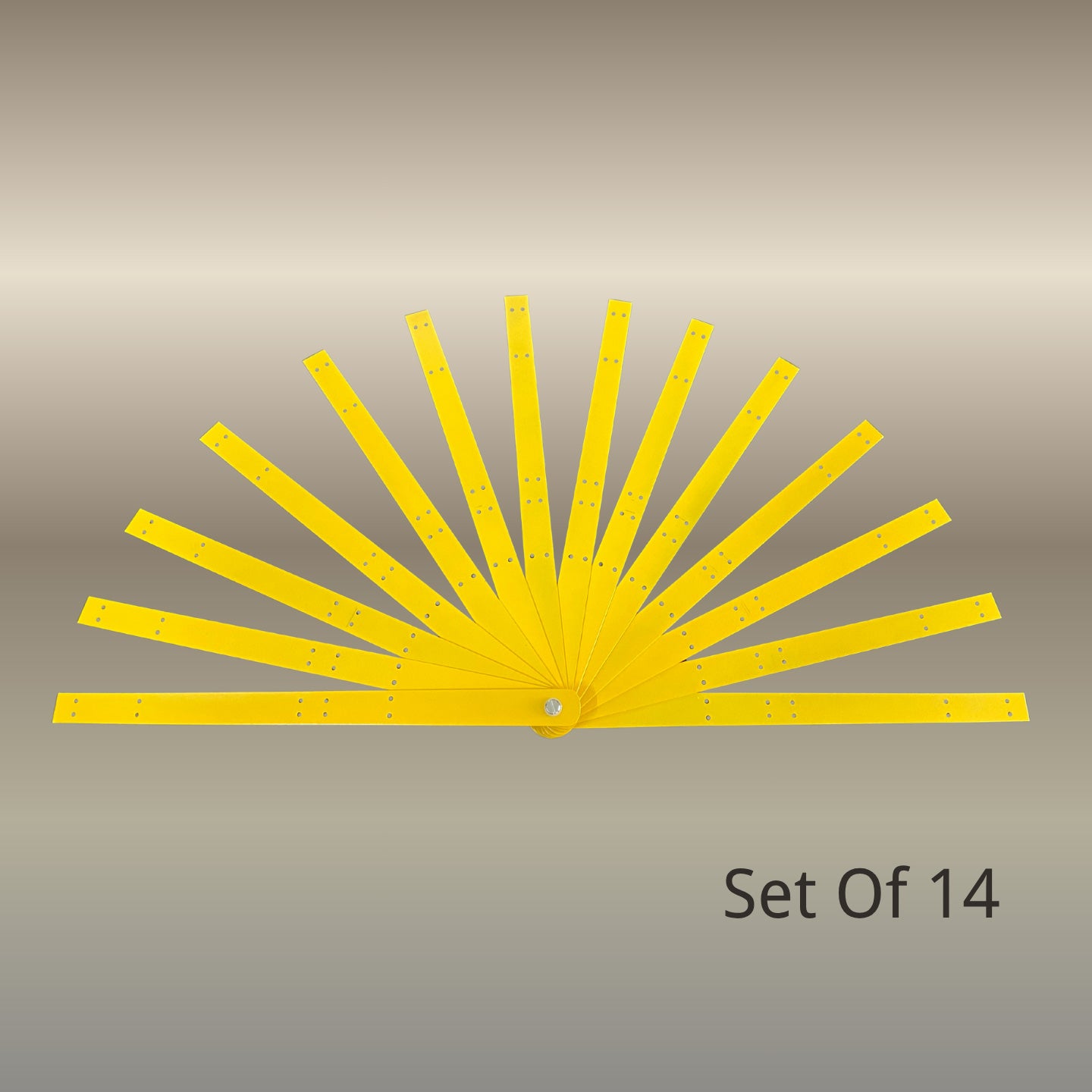 Metal Aluminum Two-Layers Fan Staves 13"