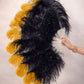 Single Layer Beginner’s Ostrich Feather Fan – Accent Dye Edition 24" × 41"