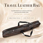 BurlyLuxe Brown Plus Feather Fan Travel Bag