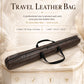 BurlyLuxe Brown Plus Feather Fan Travel Bag