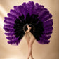 2 Layer Advanced mix color Ostrich Feather Fan 30"x54"