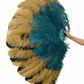 Triple Layer Master Mix Color Ostrich Feather Fan 35"x 65"