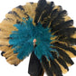Triple Layer Master Mix Color Ostrich Feather Fan 35"x 65"
