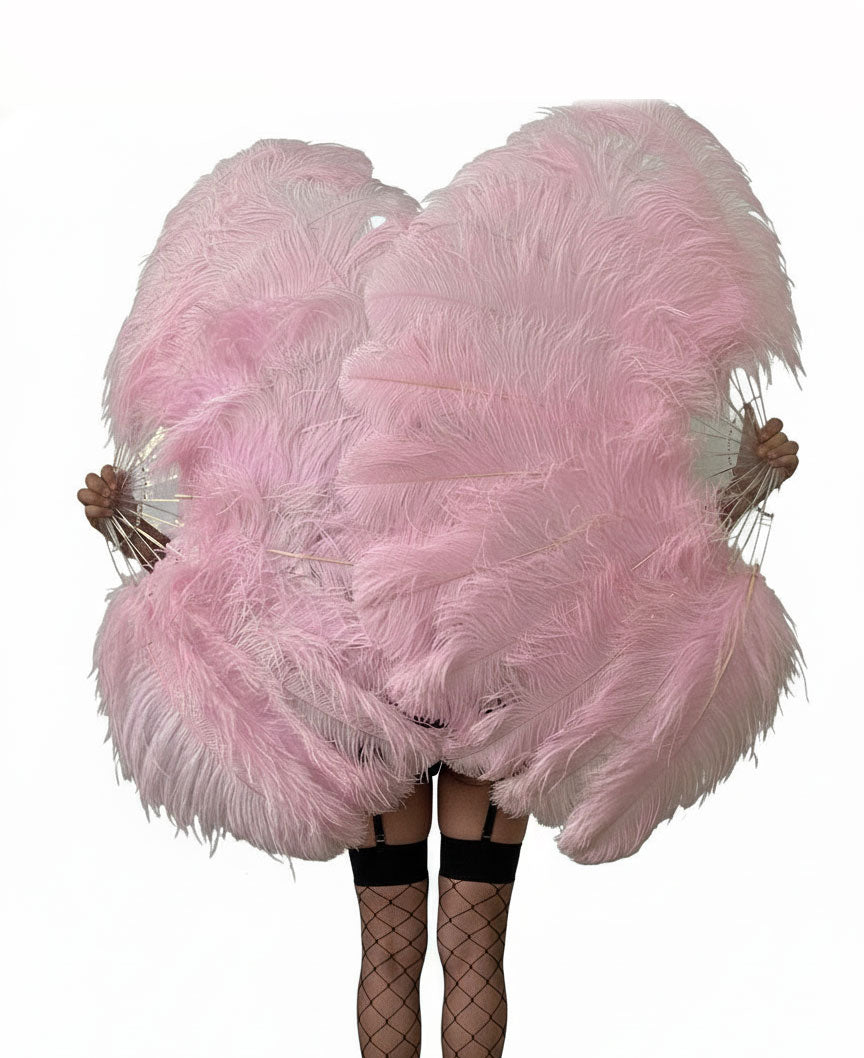 Single Layer Beginner’s Ostrich Feather Fan 25"x 45"