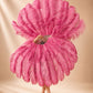 2 Layer Advanced Ostrich Feather Fan 30"x54"