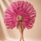 2 Layer Advanced Ostrich Feather Fan 30"x54"