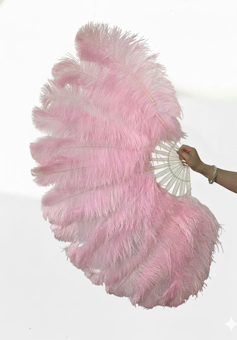 Single Layer Beginner’s Ostrich Feather Fan 25"x 45"