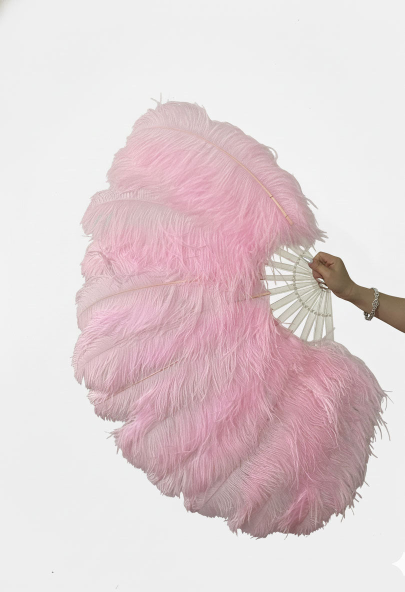 Single Layer Beginner’s Ostrich Feather Fan 25"x 45"