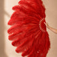 The Half-Moon Advanced Fan -  180°  2 Layer Ostrich Feather Fan 30"x60"