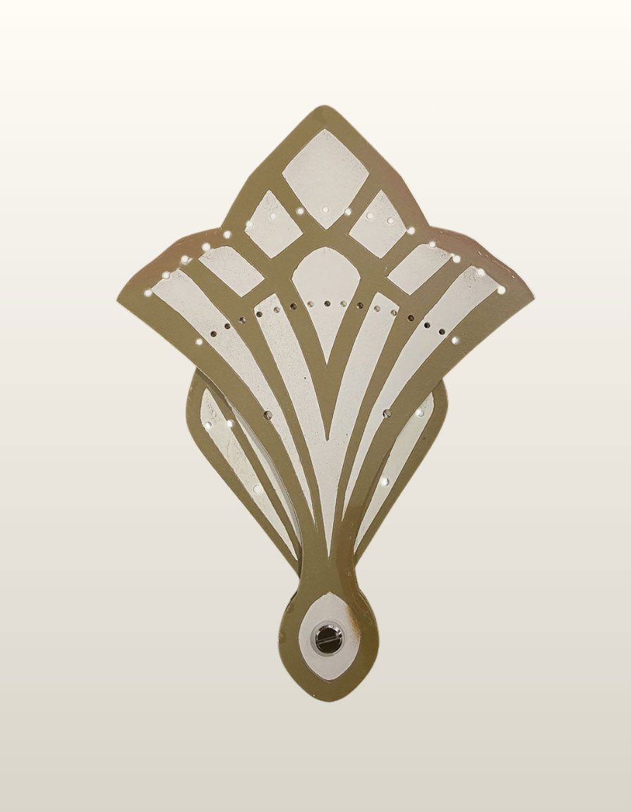 BurlyLuxe Art Deco Elegance Aluminum Fan Staves